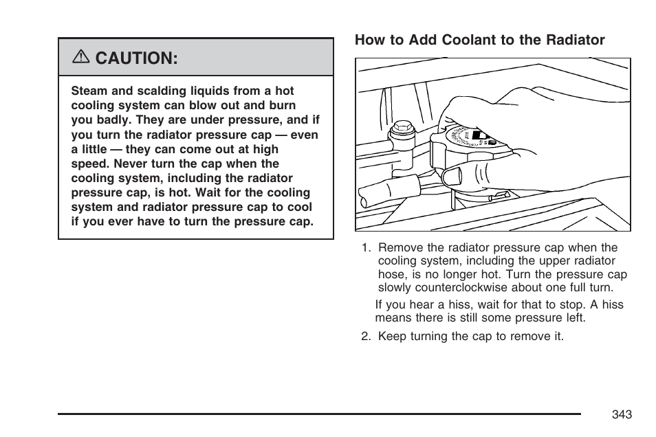 Caution | Hummer 2007 H3 User Manual | Page 343 / 480