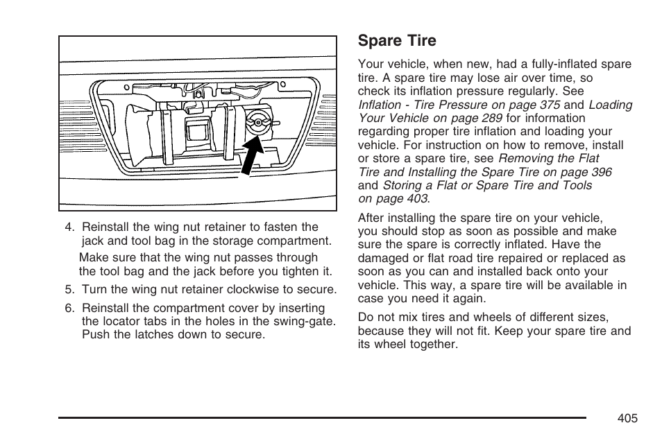 Spare tire | Hummer 2007 H3 User Manual | Page 405 / 480