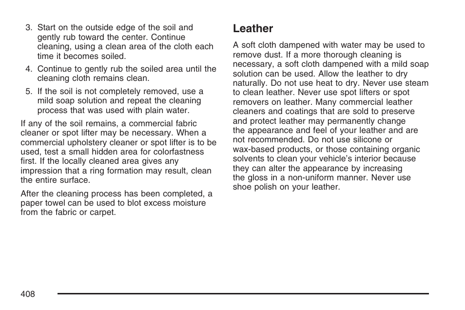 Leather | Hummer 2007 H3 User Manual | Page 408 / 480
