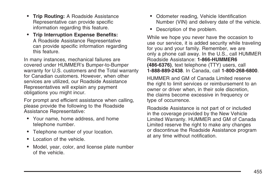 Hummer 2007 H3 User Manual | Page 455 / 480