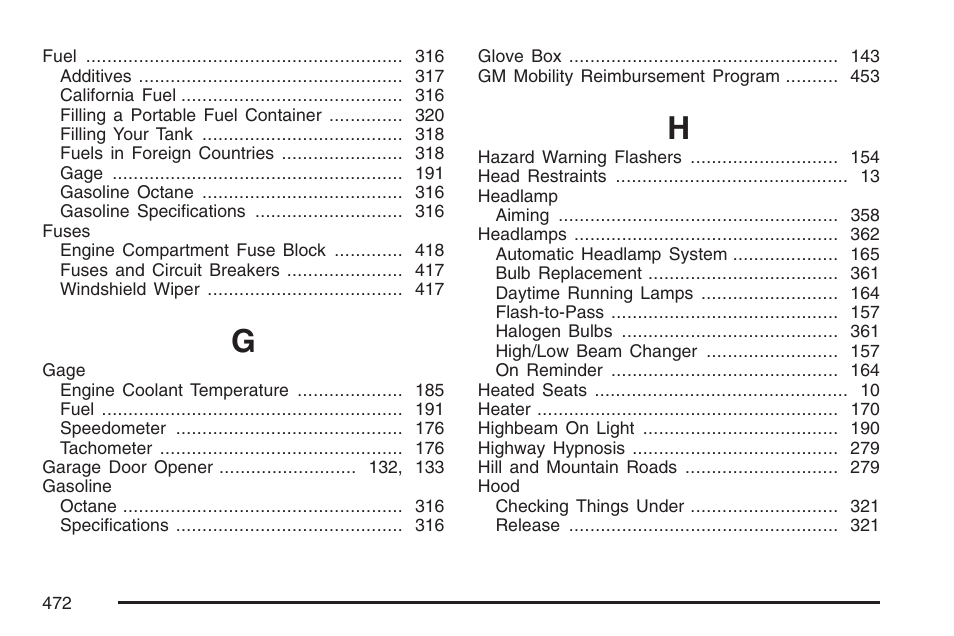 Hummer 2007 H3 User Manual | Page 472 / 480