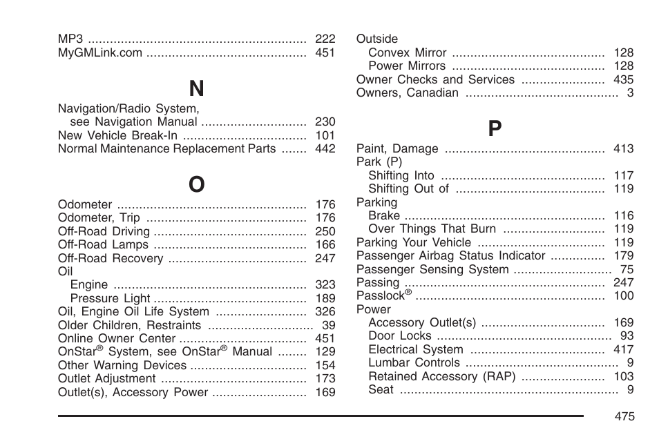 Hummer 2007 H3 User Manual | Page 475 / 480