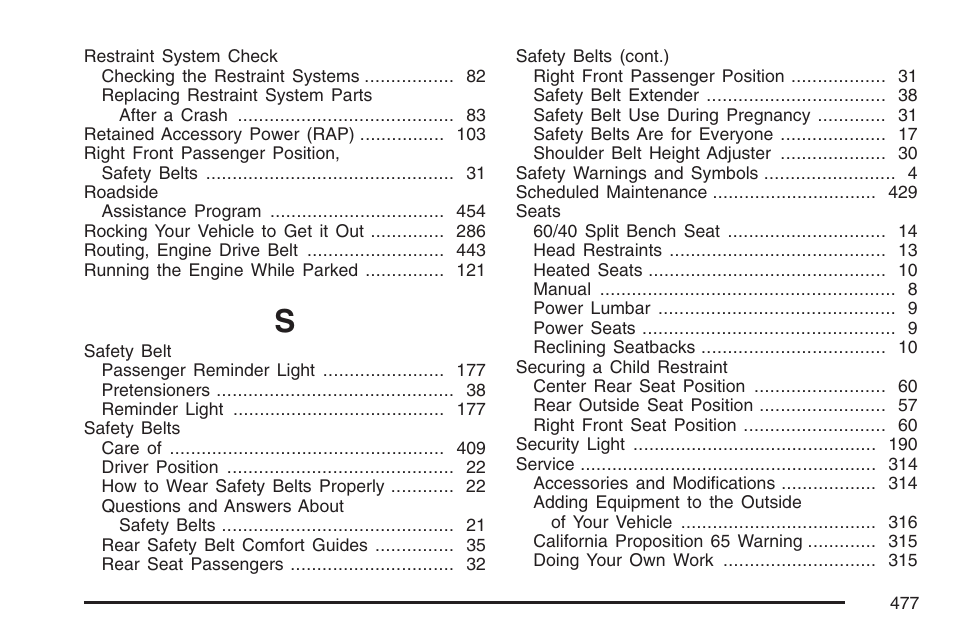Hummer 2007 H3 User Manual | Page 477 / 480