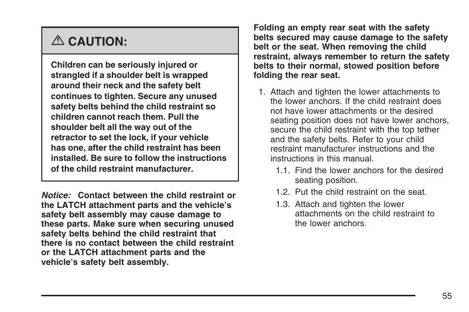Caution | Hummer 2007 H3 User Manual | Page 55 / 480
