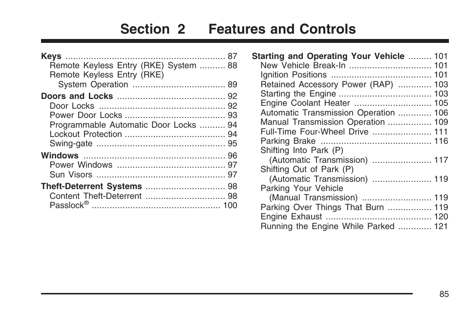 Features and controls | Hummer 2007 H3 User Manual | Page 85 / 480