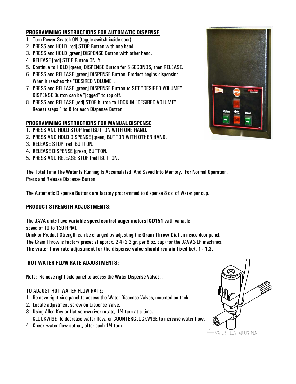 Cecilware JAVA2-LP User Manual | Page 3 / 12
