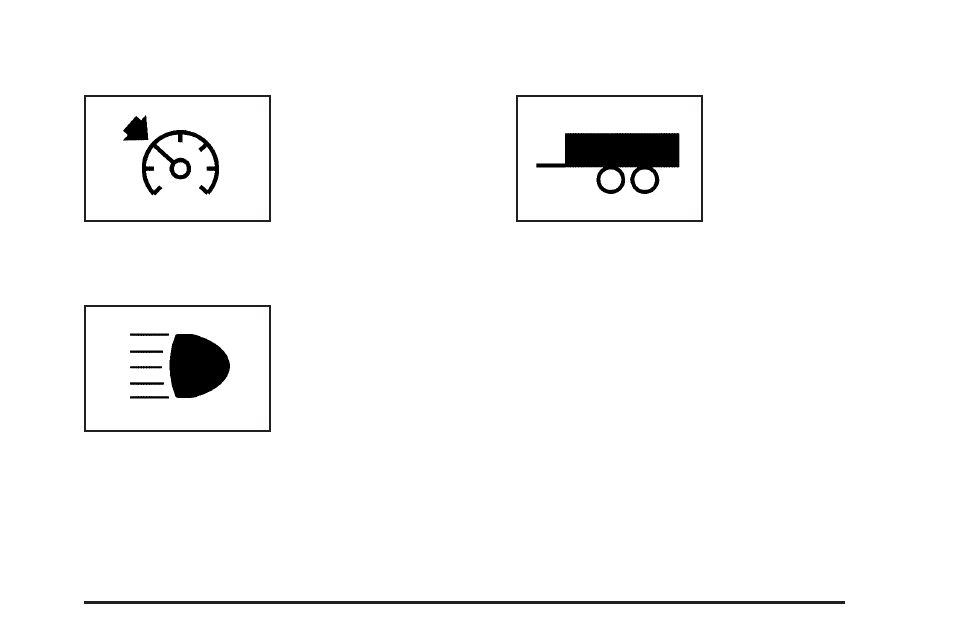 Cruise control light, Highbeam on light, Tow/haul mode light | Hummer 2006 H2 User Manual | Page 183 / 502