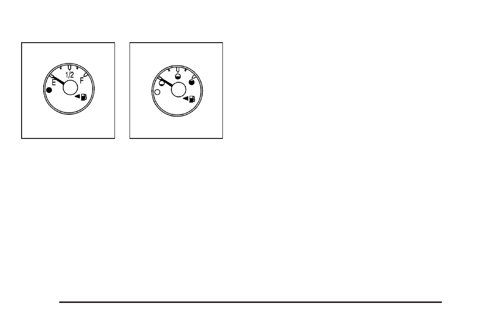 Fuel gage, Low fuel warning light, Fuel gage -44 low fuel warning light -44 | Hummer 2006 H2 User Manual | Page 184 / 502