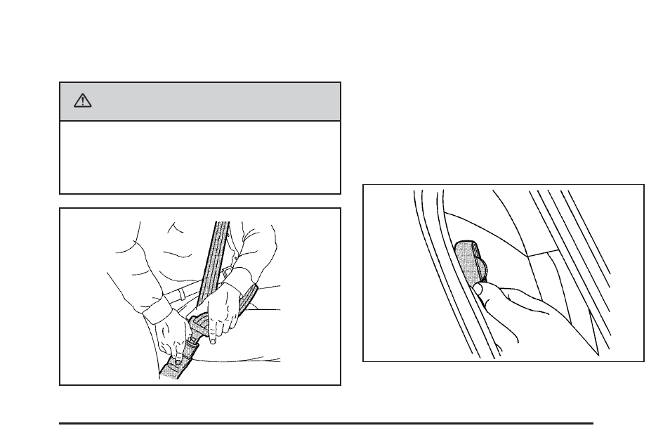Rear safety belt comfort guides, Rear safety belt comfort guides -29, Caution | Hummer 2006 H2 User Manual | Page 35 / 502
