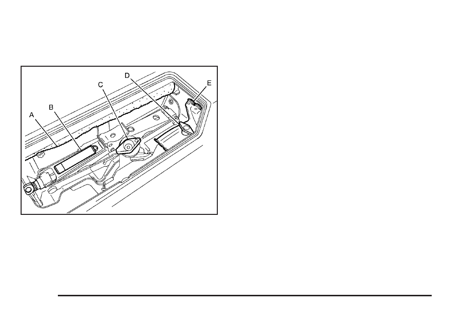 Storing the jack a and tools (sut) | Hummer 2006 H2 User Manual | Page 428 / 502