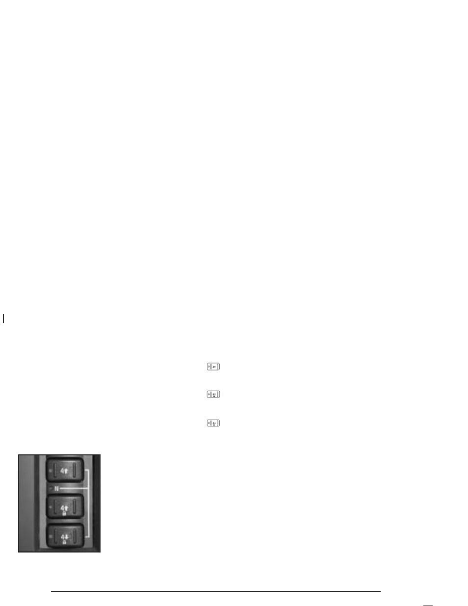All-wheel drive, All-wheel drive -32, Transfer case buttons | Hummer 2005 H2 User Manual | Page 108 / 468