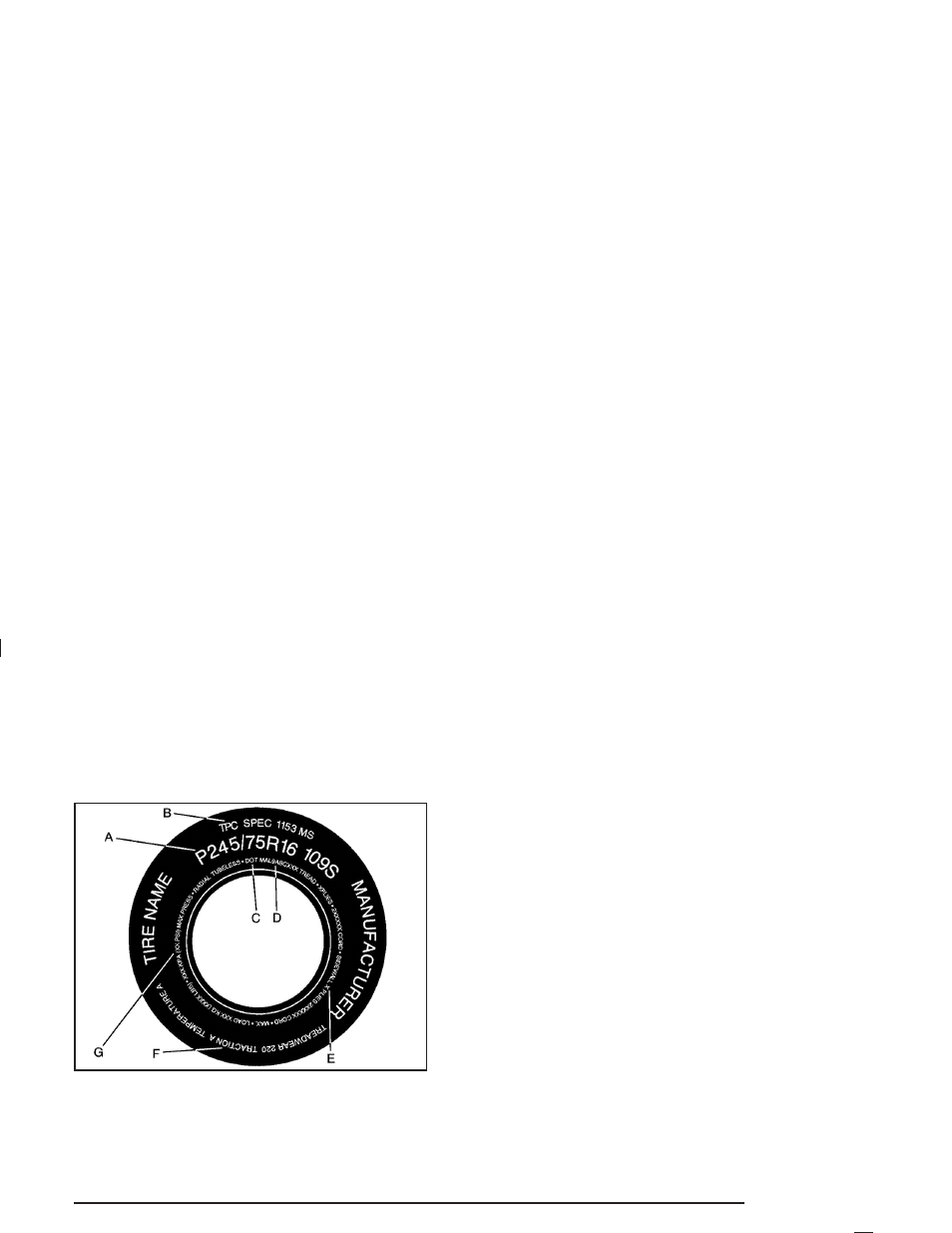 Tire sidewall labelling, Tire sidewall labelling -55 | Hummer 2005 H2 User Manual | Page 367 / 468