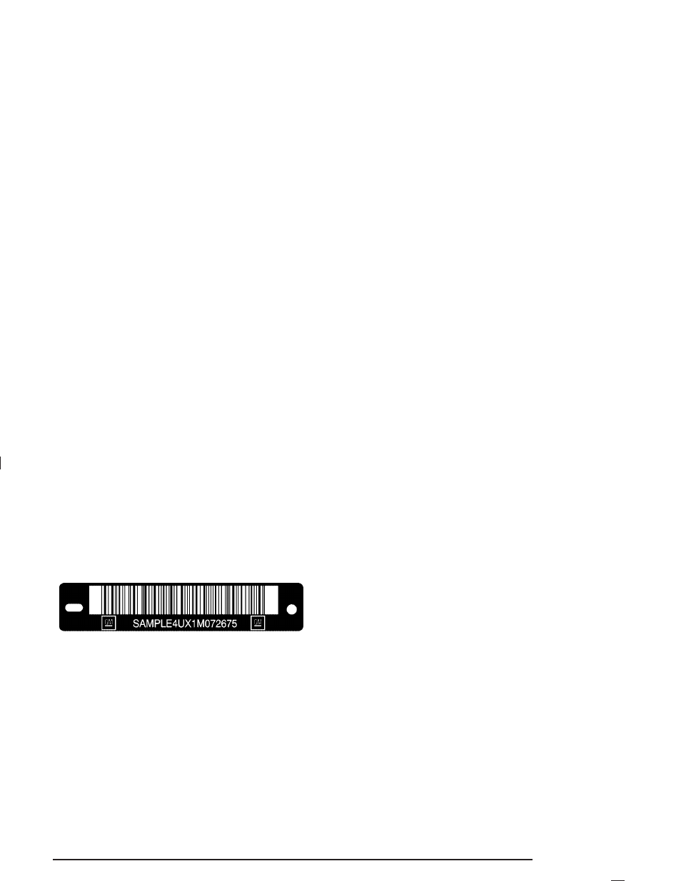 Vehicle identification, Vehicle identification number (vin), Service parts identification label | Vehicle identification -101 | Hummer 2005 H2 User Manual | Page 413 / 468