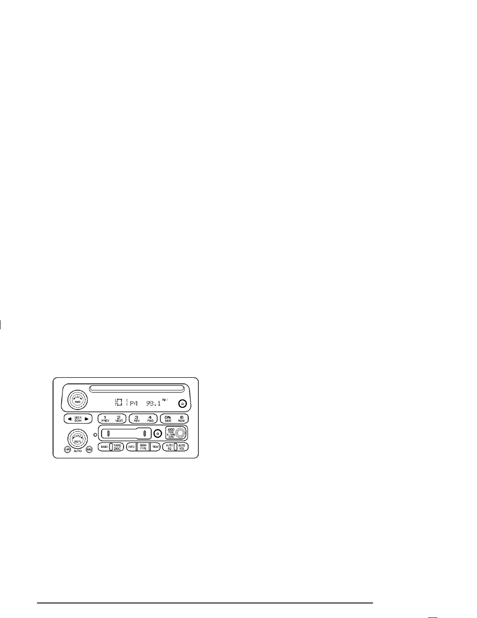 Radio with cassette and cd, Radio with cassette and cd -63, Playing the radio | Hummer 2004 H2 User Manual | Page 197 / 472