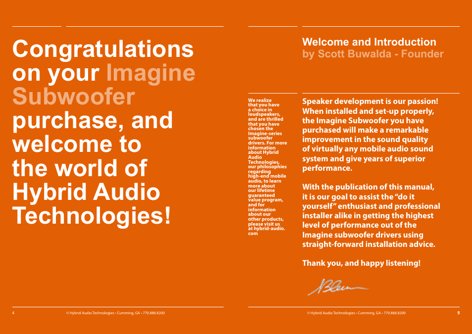 Hybrid Audio Technologies Imagine Series Subwoofer User Manual | Page 3 / 10