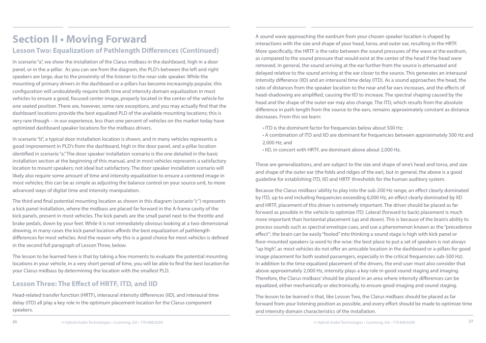 Hybrid Audio Technologies Clarus Series Components User Manual | Page 14 / 18