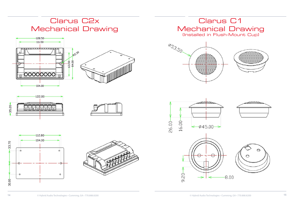 Hybrid Audio Technologies Clarus Series Components User Manual | Page 8 / 18