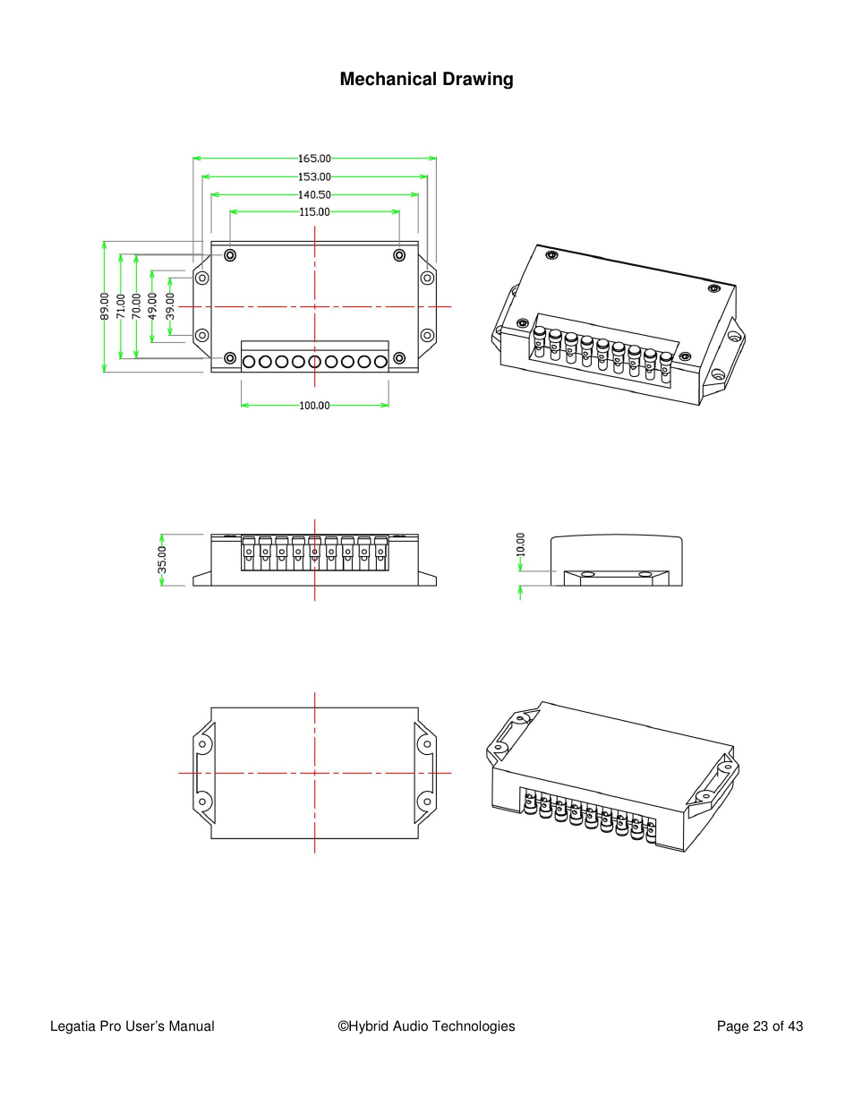 Hybrid Audio Technologies Legatia Pro User Manual | Page 23 / 42