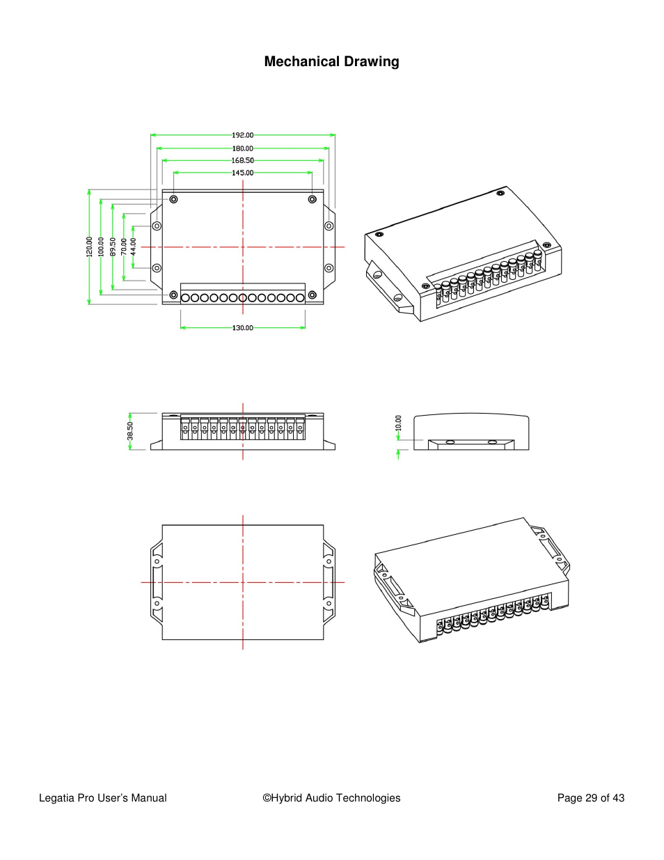 Hybrid Audio Technologies Legatia Pro User Manual | Page 29 / 42