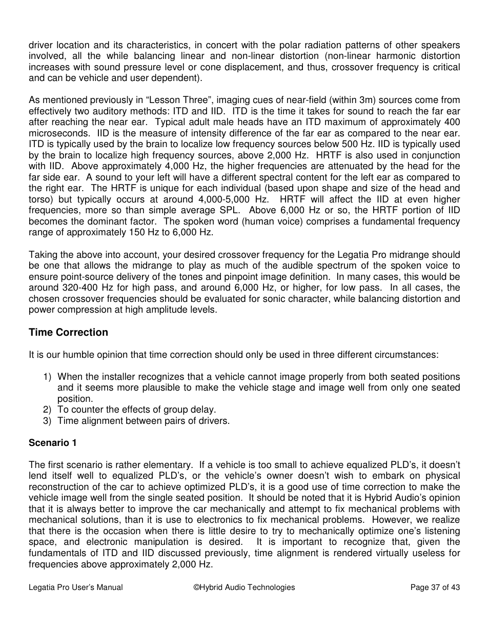Hybrid Audio Technologies Legatia Pro User Manual | Page 37 / 42
