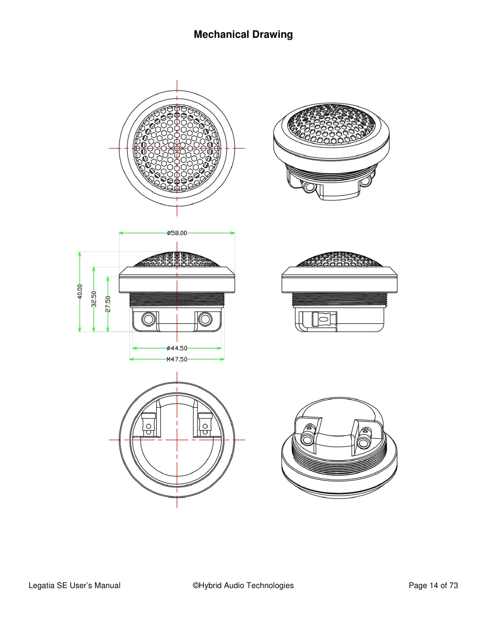 Hybrid Audio Technologies Legatia SE User Manual | Page 14 / 68