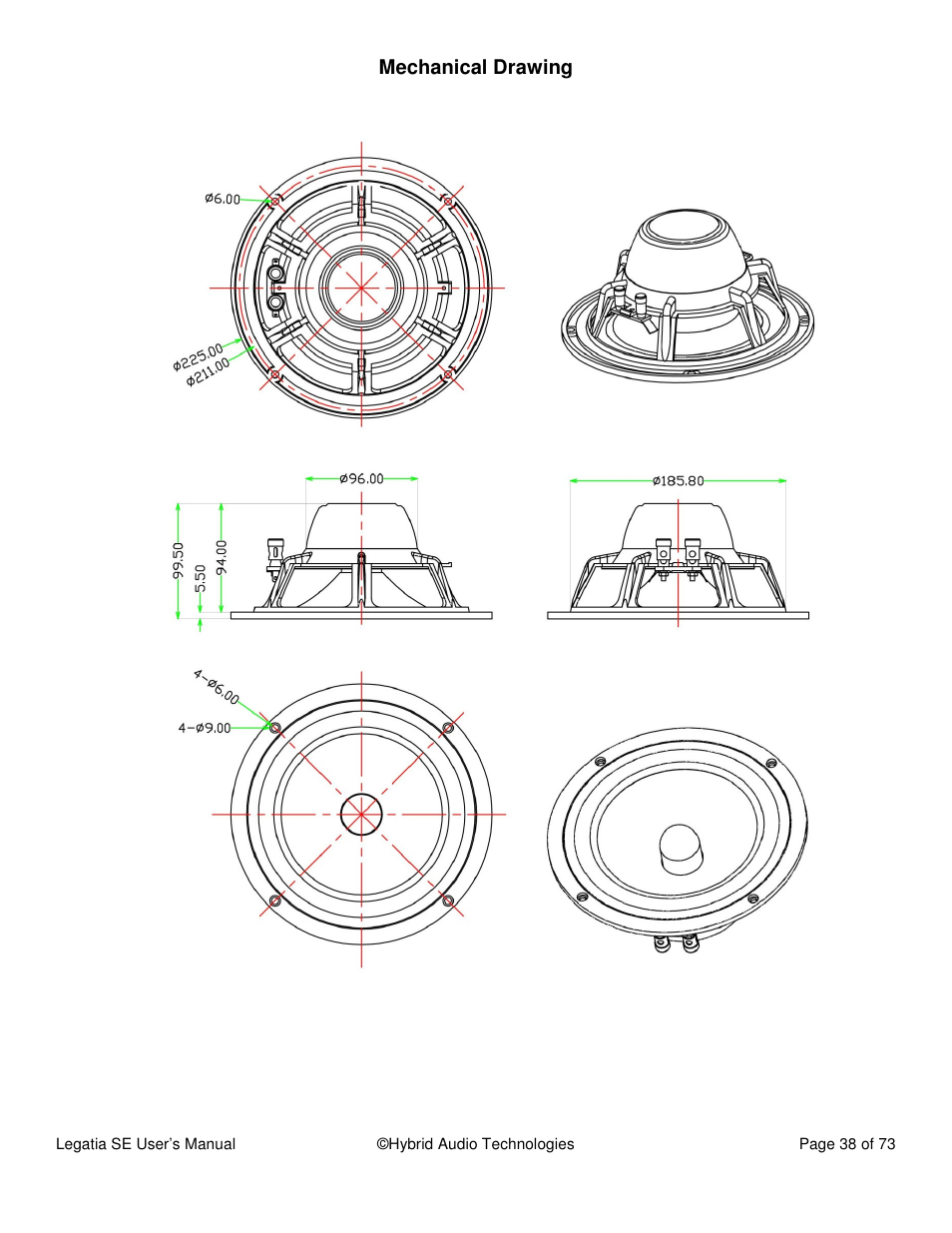 Hybrid Audio Technologies Legatia SE User Manual | Page 38 / 68