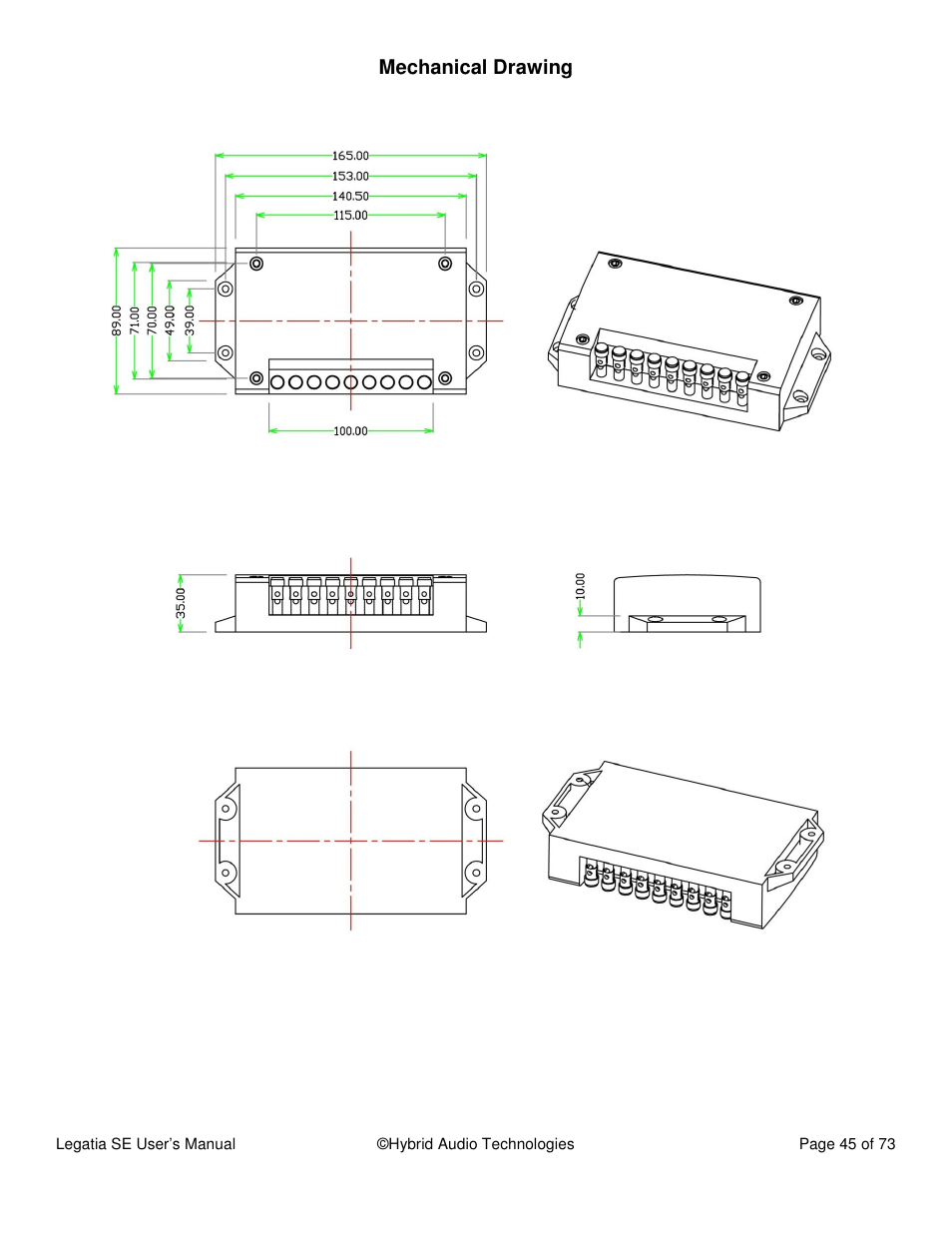 Hybrid Audio Technologies Legatia SE User Manual | Page 45 / 68