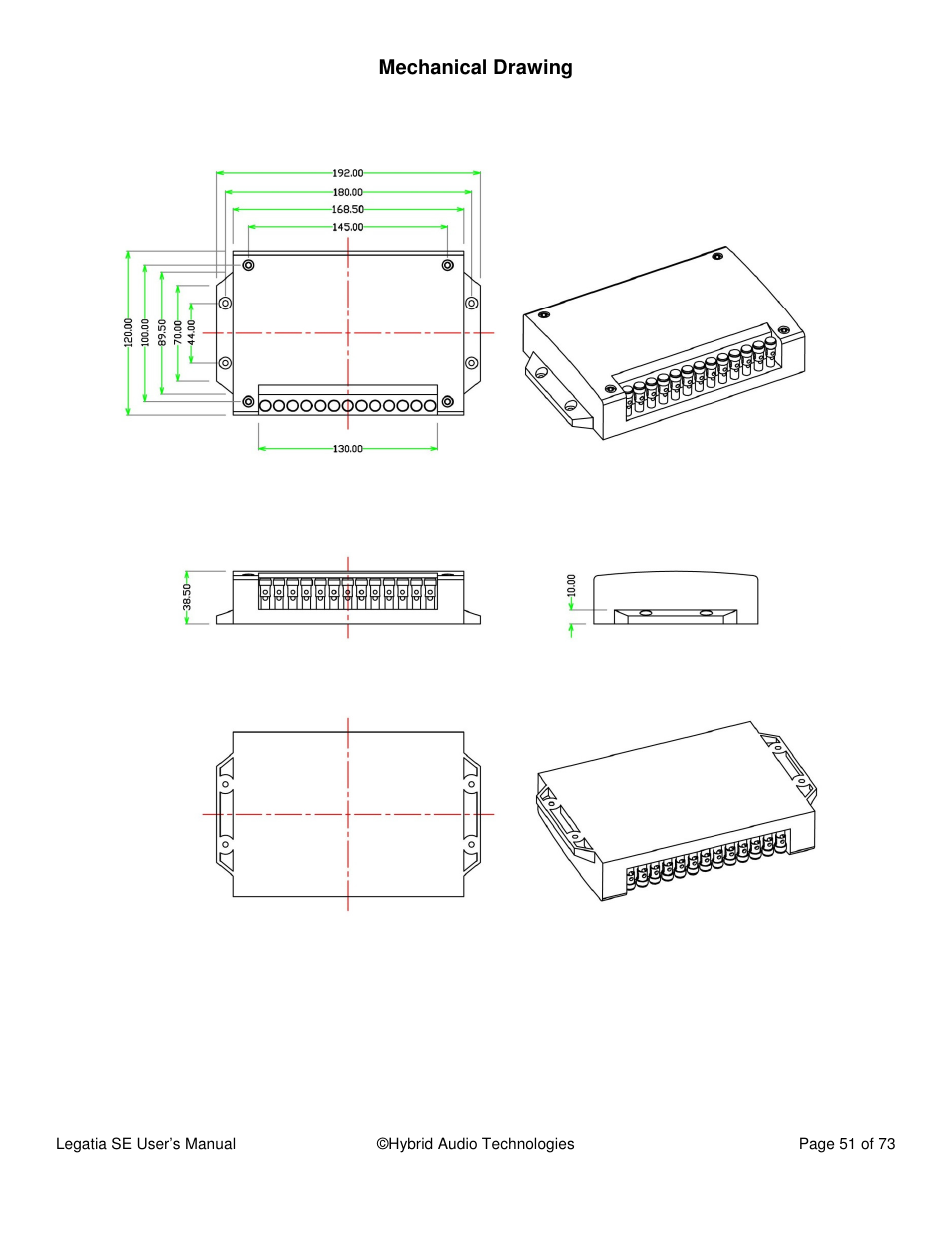 Hybrid Audio Technologies Legatia SE User Manual | Page 51 / 68