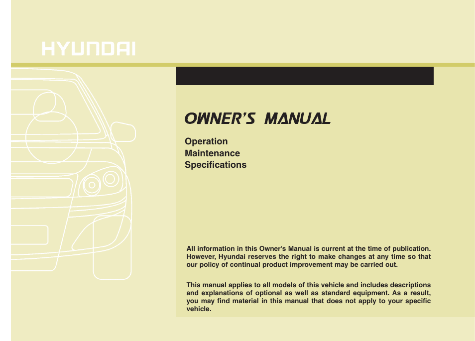 Hyundai 2013 Genesis User Manual | 429 pages