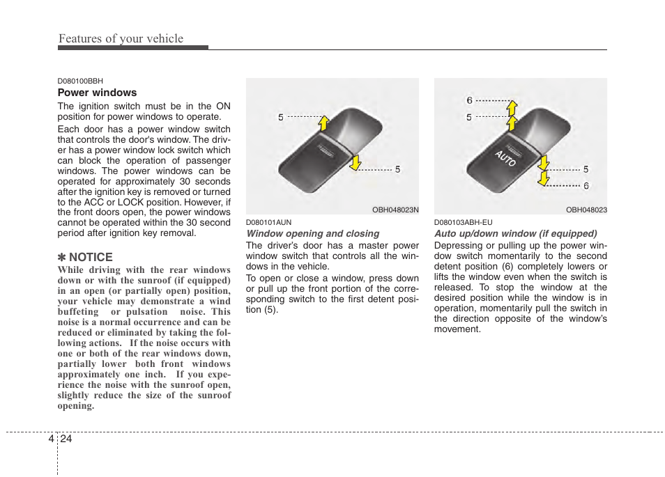 Features of your vehicle | Hyundai 2013 Genesis User Manual | Page 103 / 429