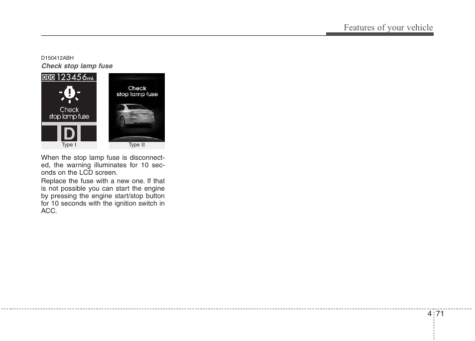 Features of your vehicle | Hyundai 2013 Genesis User Manual | Page 150 / 429