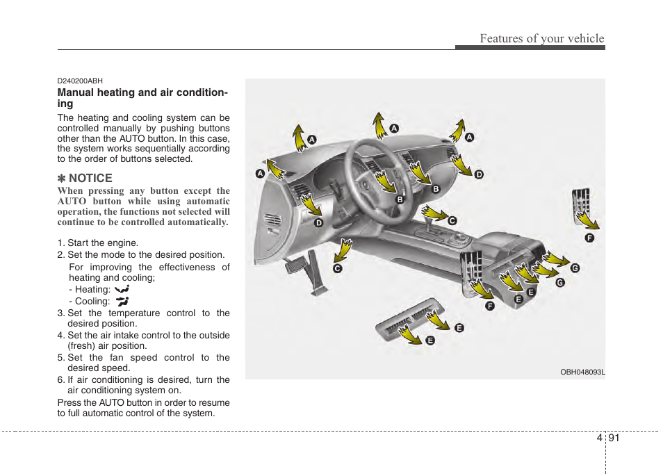 Features of your vehicle | Hyundai 2013 Genesis User Manual | Page 170 / 429