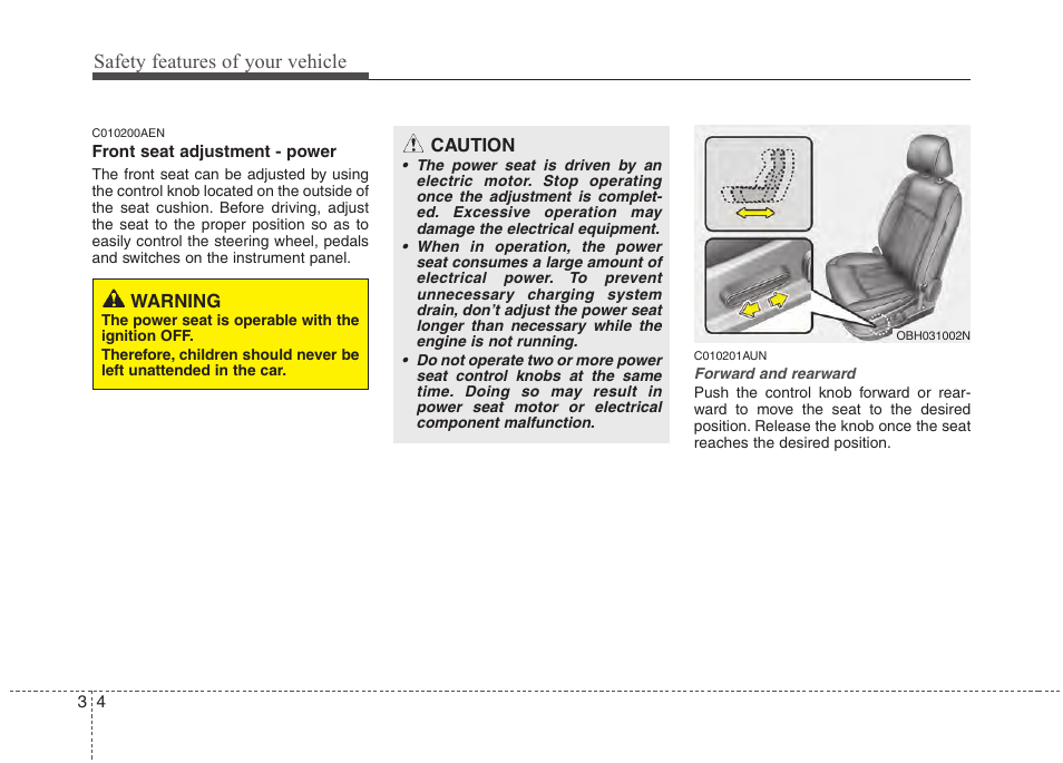 Safety features of your vehicle | Hyundai 2013 Genesis User Manual | Page 23 / 429