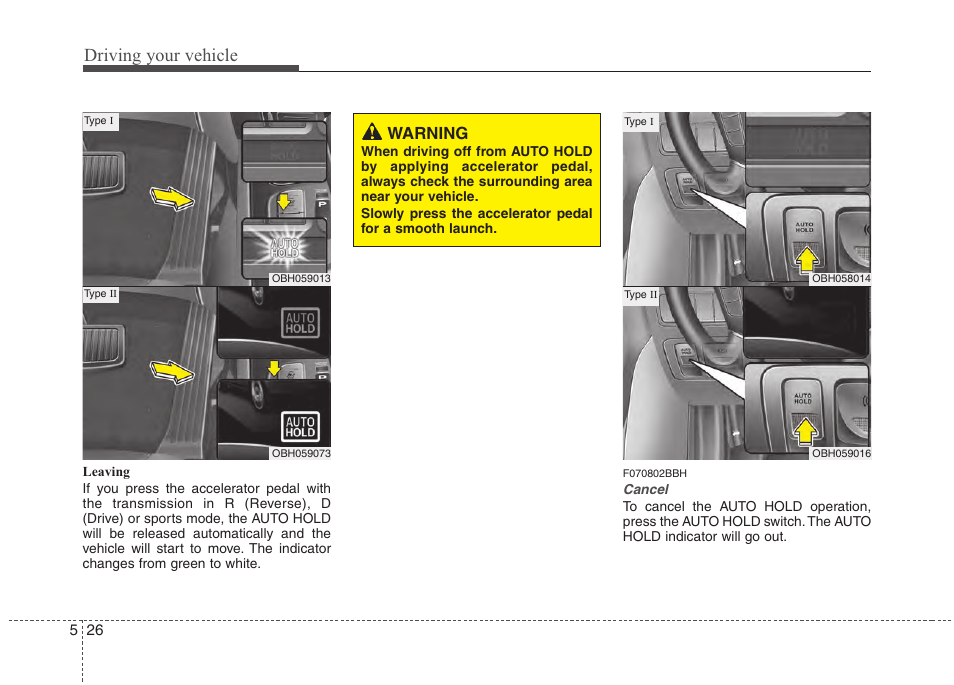Driving your vehicle, Warning | Hyundai 2013 Genesis User Manual | Page 265 / 429