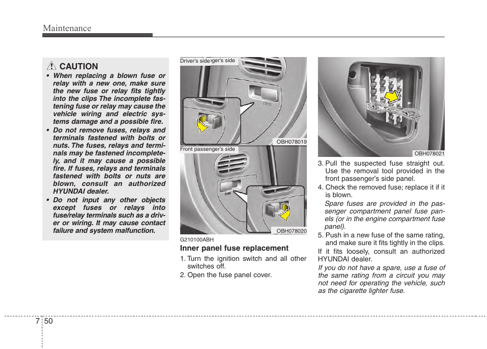 Maintenance | Hyundai 2013 Genesis User Manual | Page 384 / 429