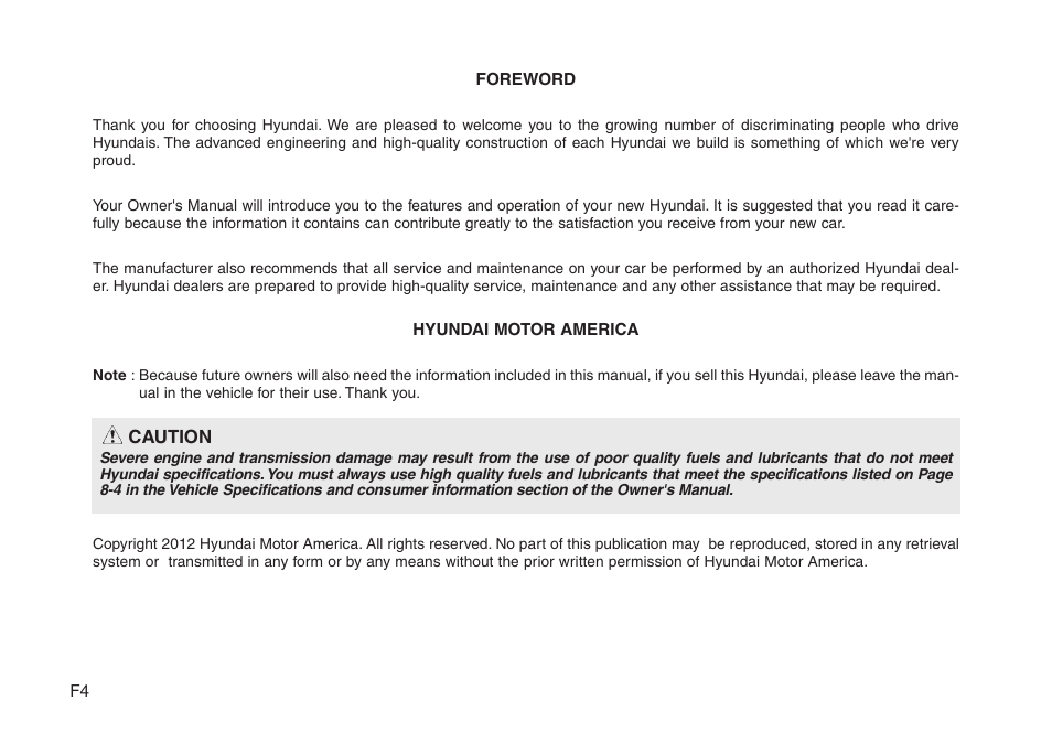 Hyundai 2013 Genesis User Manual | Page 4 / 429