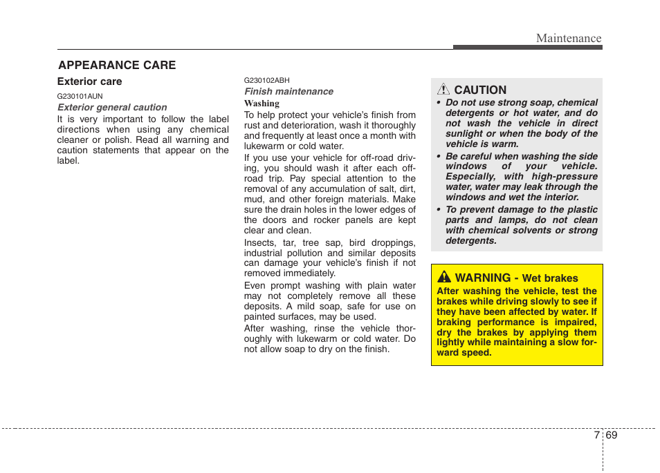 Maintenance | Hyundai 2013 Genesis User Manual | Page 403 / 429
