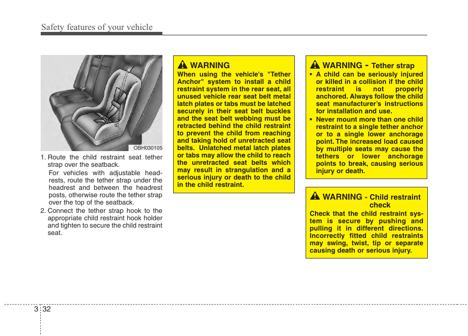 Safety features of your vehicle | Hyundai 2013 Genesis User Manual | Page 51 / 429