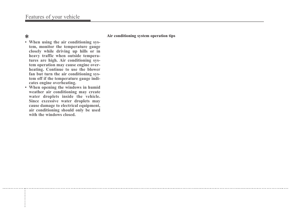 Features of your vehicle | Hyundai 2012 Santa Fe User Manual | Page 163 / 419