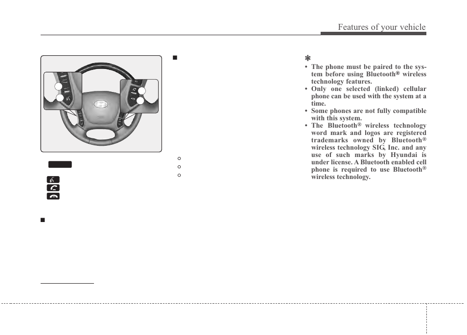 Features of your vehicle | Hyundai 2012 Santa Fe User Manual | Page 208 / 419