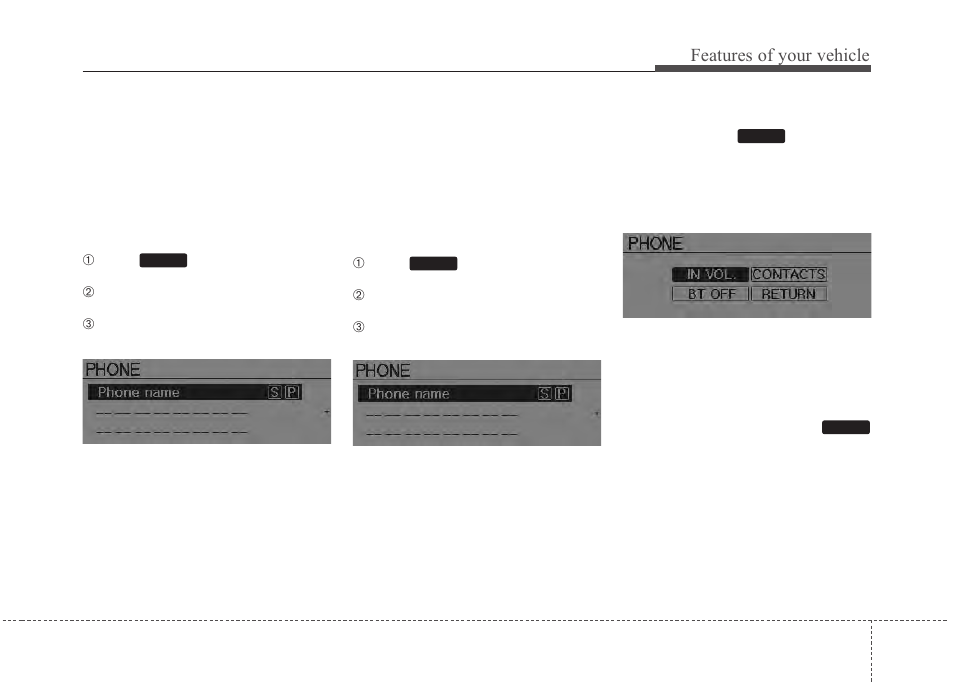 Features of your vehicle | Hyundai 2012 Santa Fe User Manual | Page 212 / 419