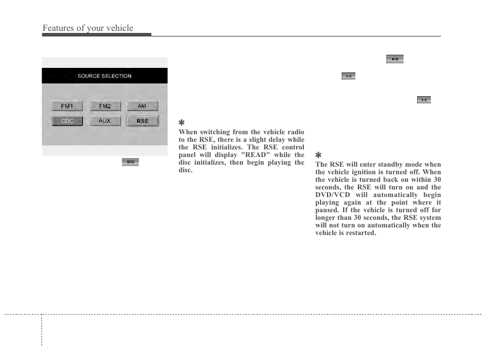 Features of your vehicle | Hyundai 2012 Santa Fe User Manual | Page 227 / 419