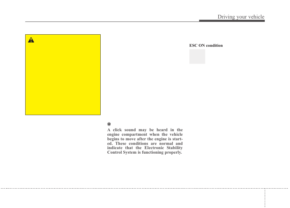 Driving your vehicle | Hyundai 2012 Santa Fe User Manual | Page 270 / 419