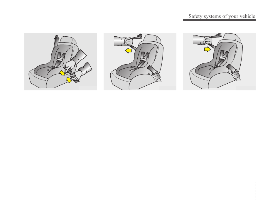 Safety systems of your vehicle | Hyundai 2012 Santa Fe User Manual | Page 48 / 419