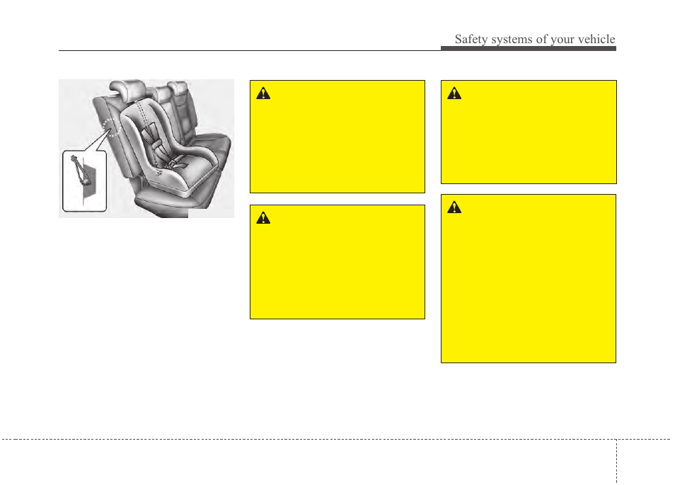 Safety systems of your vehicle | Hyundai 2012 Santa Fe User Manual | Page 50 / 419