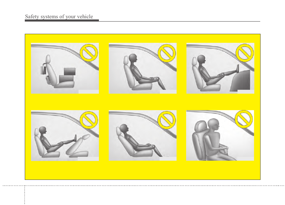 Safety systems of your vehicle | Hyundai 2012 Santa Fe User Manual | Page 59 / 419