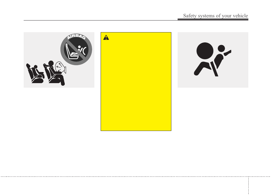 Safety systems of your vehicle | Hyundai 2012 Santa Fe User Manual | Page 76 / 419