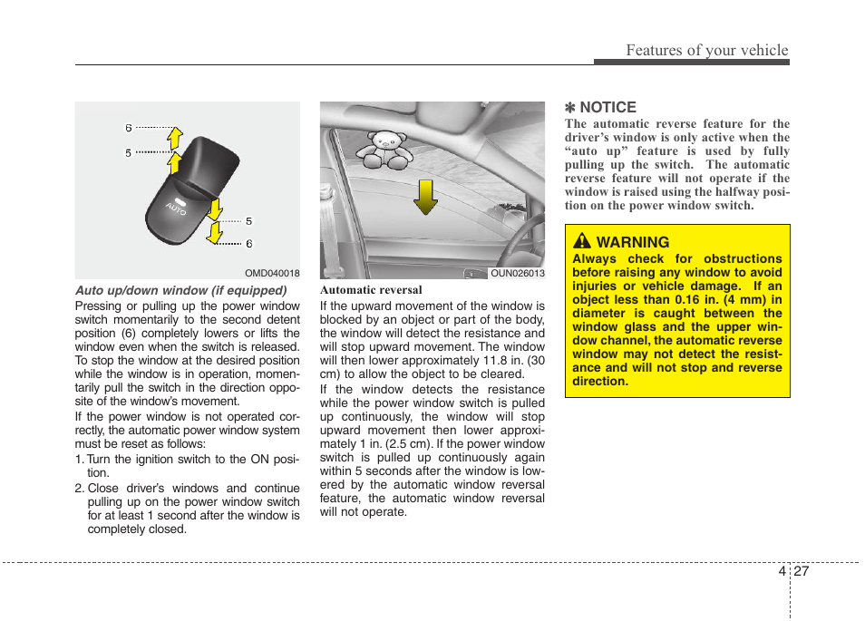 Features of your vehicle | Hyundai 2012 Elantra User Manual | Page 105 / 383