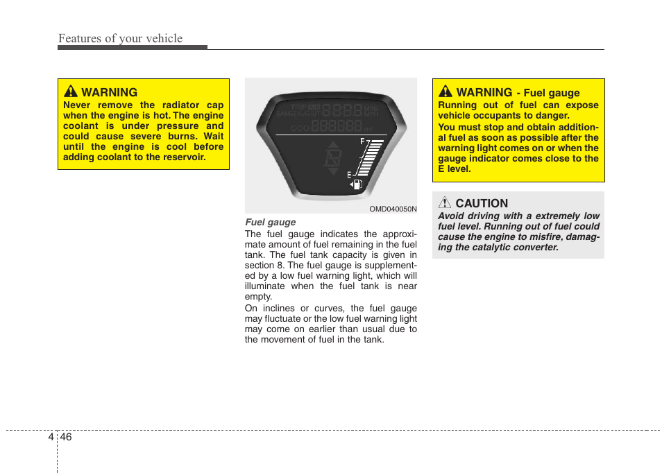 Features of your vehicle | Hyundai 2012 Elantra User Manual | Page 124 / 383