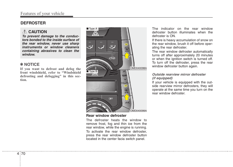 Features of your vehicle | Hyundai 2012 Elantra User Manual | Page 148 / 383